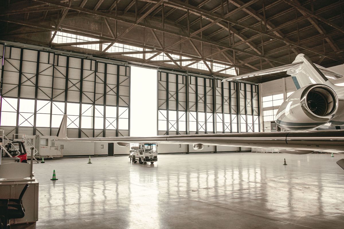 Aircraft Hangar Construction detail - Springfield MO post-frame construction