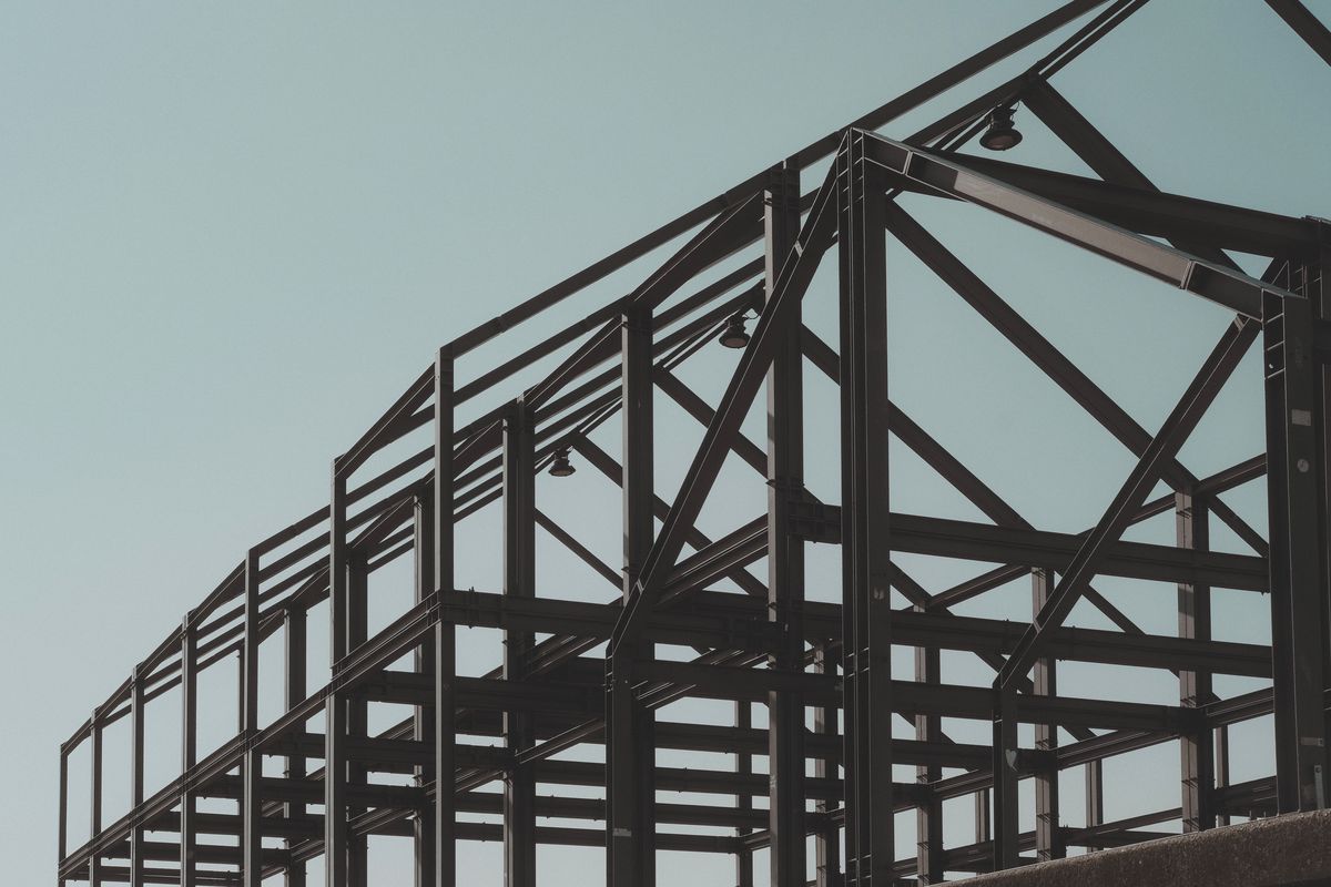 Post-frame wall framing detail on a Springfield MO pole barn